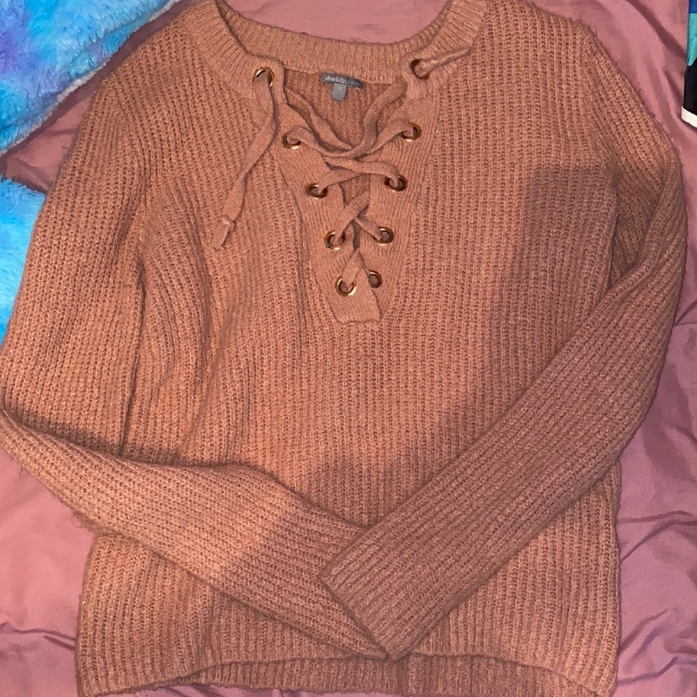 pink sweater size small from Charlotte Russe